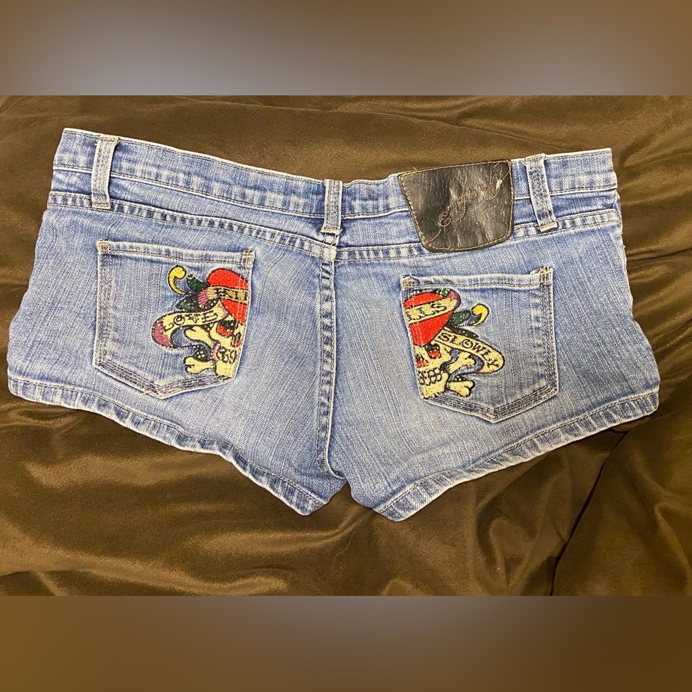 Vintage Ed Hardy Micro Shorts
